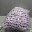 WESHIONGOO Chunky Knit Blanket Throw 40"*40" Knitted Throw Blankets for Couch Bed Fluffy Soft Blanket with Jumbo Chenille Yarn Thick 100% Handmade(Lilca) (Lilac)