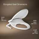 Kohler PureWash M250 Manual Elongated Bidet Toilet Seat, White, Quiet-Close Lid Prevents Slamming, Cool Water, Easy Installation with Quick-Release Hinges, Adjustable Spray Position & Pressure