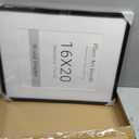 16x20 Black Oak Picture Frame, Oak Solid Wooden HD Glass, 1 Pack