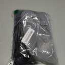 4 Pieces Womens Winter Satin Lined Knit Pom Beanie Hats Touchscreen Gloves Set (Black and Gray,Cute Style)