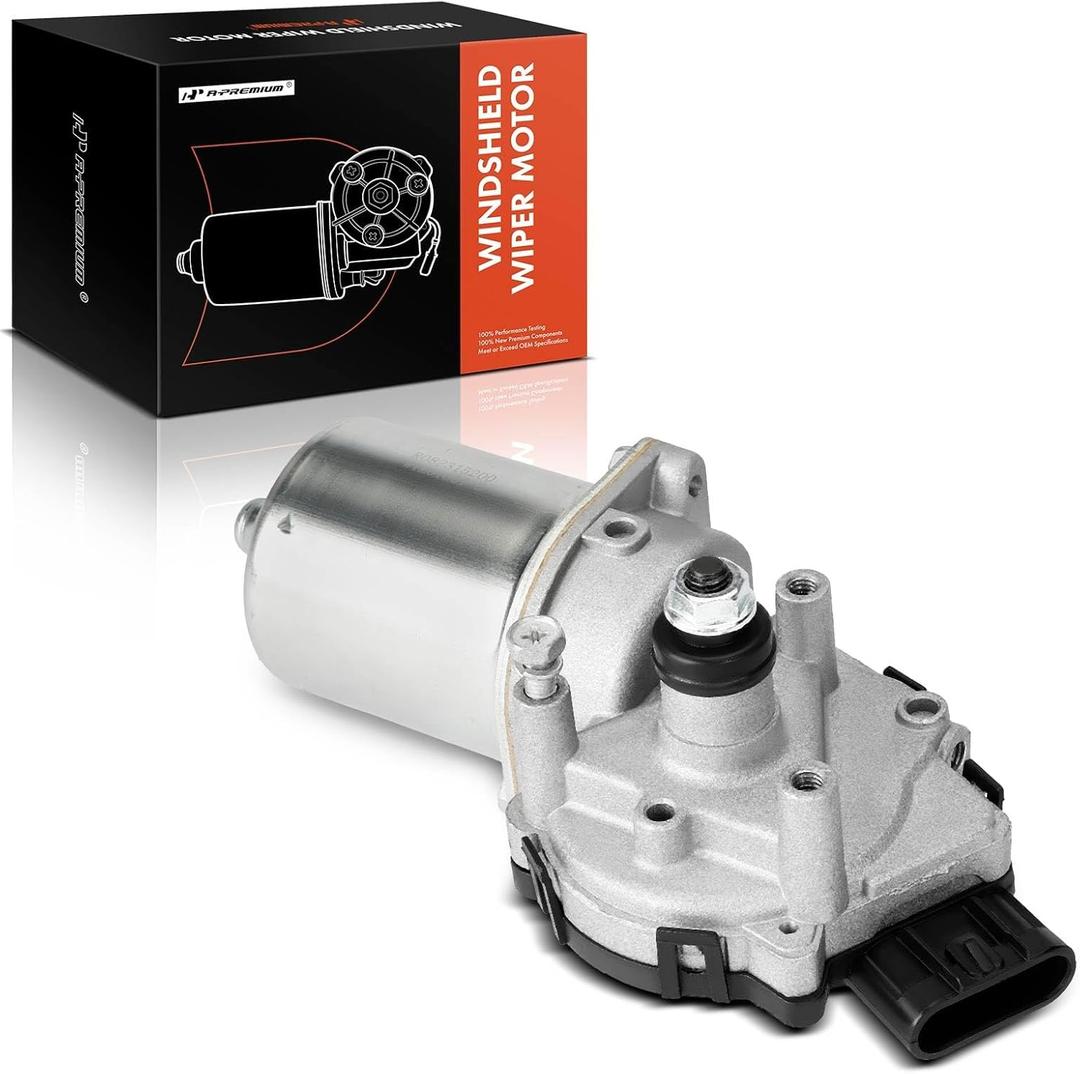 A-Premium Front Windshield Wiper Motor Compatible with Chevrolet Impala 2006-2013, Impala Limited 2014-2016, HHR 2006-2011, Monte Carlo 2006-2007 & Buick Lacrosse, Allure & Pontiac Grand Prix, 4-Pin