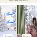 StangH Green Velvet Curtains for Living Room, Elegant Room Darkening Drapes with Privacy Solid Energy Smart Holiday Decor Window Treatments for Nursery, Sage Green, W52 x L90, 2 Panels