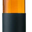 34oz Glass Water Bottles with Silicone Sleeve, BPA Free Water Bottle Glass with Leak-Proof Lid, Reusable Water Bottle for Hot & Cold, Ideal for Hiking Travel Gym office (Black)