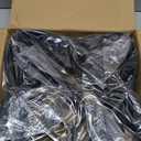 HOUSE DAY Plastic Clothes Hangers 24 Pack, Sweater Hangers No Shoulder Bump, Thick Heavy Duty Coat Hanger for Closet, Black Wide Hanger with Non-Slip Hook for Sweaters, Suits, Dresses, Jackets, Pants