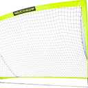 Franklin Sports Blackhawk Backyard Soccer Goal - Portable Pop Up Soccer Nets - Youth + Adult Folding Indoor + Outdoor Goals,  6.5' x 3.5' (Optic Yellow)