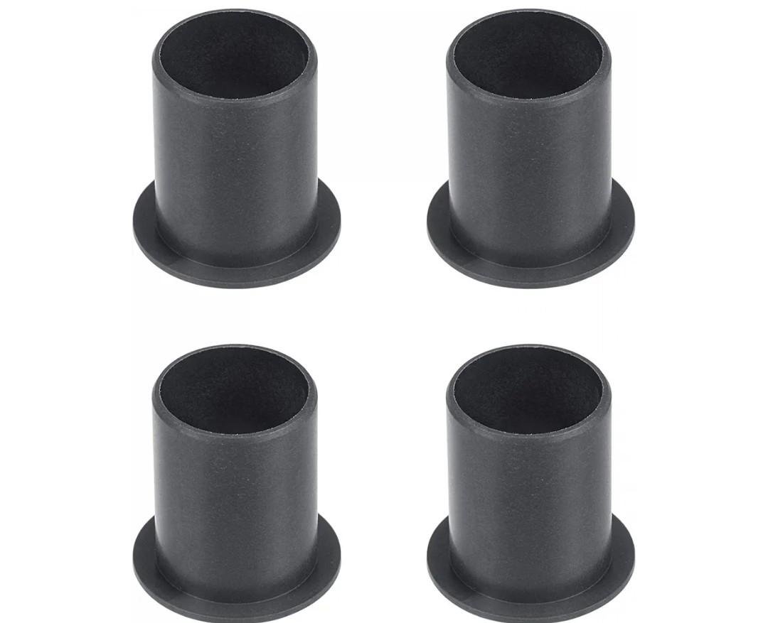 uxcell Flanged Sleeve Bearings 17mm Bore 19mm OD 25mm Length POM Wrapped Oilless Bushings Black 3pcs