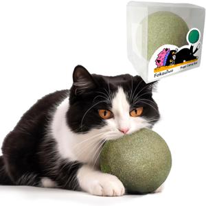 3.94 Inches Huge Catnip Ball for Indoor Cats -Giant Cat Toys for Kittens -Jumbo Cat Nip Balls -Big Teething Chew Toys - Kitty Teeth Cleaning Lick Dental Toys