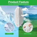 Car Headrest and Lumbar Support Pillow Set,1 Piece, Neck & Back Support for Driver/Passenger Seat, Comfortable & Breathable, Relieves Neck & Back Pain, Ideal for Long Drives-White