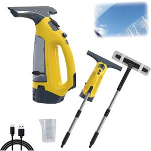 Electric Window Vacuum, Cordless Window Cleaner, Window Vacuum Cleaner Set, Window Cleaner Tool, Mirro Cleaner, Window Squeegee Electric Cleaning Tool for Windows