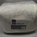 True North by Sleep Philosophy Plush Sheet Set King, Solid Color, Warm & Soft Bedding King Size Sheets, Fitted Pocket Fits Up to 16" Mattress, Soloft, King, Ivory, 4 Piece