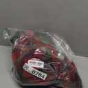 Ebossy Women's Vintage High Waist Wool Blend Plaid A-Line Long Maxi Skirt with Pocket (Medium, Red)