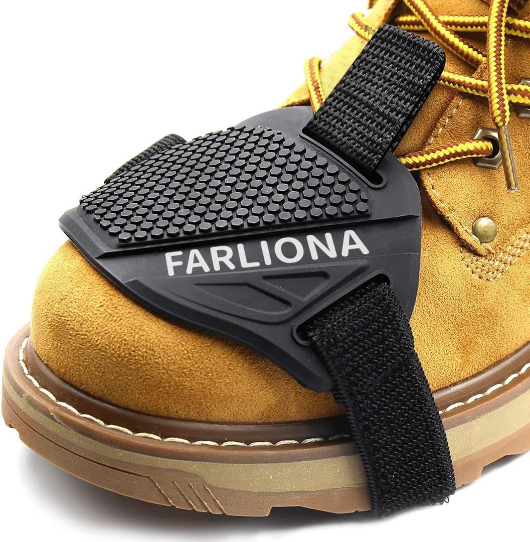 2 PCS Motorcycle Motorbike Shift Pad, Shoe Boot Protector Cover, Useful Rubber Gear Shifter Accessories for Men Women, Black, Medium