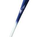 BAMBOOBAT by Pinnacle Sports Equipment INC. Adult Maple and Bamboo Hybrid Baseball- Rubberized Grip- BBCOR Approved (32", White Handle/Navy Barrel)