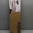 Umbra Sticks Wall-Mounted Coat Rack Rail Hook with 8 Retractable Pegs – Modern, Space-Saving Storage Organizer, White