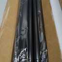 YaFex Curtain Rods 2 Pack 32-118 Inch, Heavy Duty 1 Inch Curtain Rod, Black Long Adjustable Window Treatment Rods,Modern Design, Easy Installation