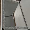 GOAND Crystal Crush Diamond Mirror-46.5"x31" Silver Mirror, Gorgeous Wall Mirror, Rectangle Mirrors for Wall Bathroom, Bedroom, Dining Room and Living Room