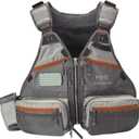 BASSDASH Fly Fishing Vest Adjustable Size with Detachable Water Bottle Holder for Men and Women FV07
