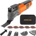 ENERTWIST Oscillating Tool, 4.2 Amp Oscillating Multitool Kit with 5 Oscillation Angle, 6 Variable Speed, 31pcs Saw Accessories, Auxiliary Handle and Carrying Bag, ET-OM-500