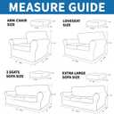 XINEAGE 2026 New 3 Pieces Couch Covers for 2 Cushion Sofa Super Stretch Loveseat Slipcover Pet Dog Universal Slip Cover Anti Slip Love Seat Furniture Protector (Blackish Green, 55"-69")