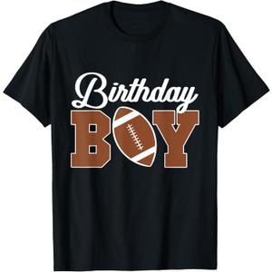 Kids Football Birthday Boy Birthday Party Boys Toddlers T-Shirt