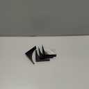 4 Pcs Black Metal Corner Protector Box Edge Safety Guard Cabinet Furniture Corner Metal Bumpers