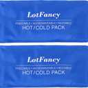 LotFancy Ice Pack for Injuries, Pack of 2, Reusable Hot Cold Pack for Therapy, Cooling or Heating Pad for First Aid, Back Shoulder Neck Head Feet Pain Relief, 11 x 5 Inches