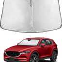 EcoNour Windshield Sunshade Compatible for Mazda CX-5 2017-2024 2025 2026, Sun Visor for Front Windshield & Window Sun Shade Cover, UV Heat Blocker & Protector, Car Accessories