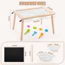 Sensory Tables for Toddlers,Kids Table with 3 Storage Bins, Activity Table with 7 Sand Toys, Indoor/Outdoor Play Sand Table, Gifts for Boys and Girls