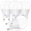 evelor GU24 LED Light Bulb,60 Watt Equivalent Daylight White 5000K,Non-Dimmable,Efficient 9W,800 Lumens Twist and Lock 2 Prong Light Bulbs,15000 Hours,Ideal for Kitchen,Living Room,Bedroom, 4-Packs