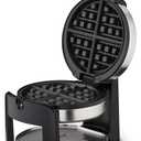 Cuisinart Round Flip Belgian Waffle Maker, 1" thick Belgian-style Waffle, WAF-F30NAS