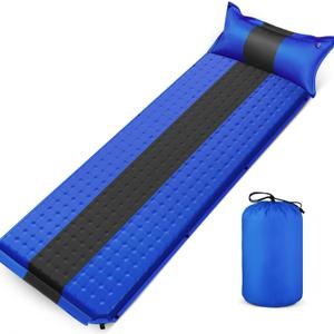 Inflatable Sleeping Pad Memory Camping Cushion Automatic Self-Inflating Air Mattress for Hiking Climbing Travel Dark Lightweight Easy to Pack