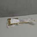 VAEHOLD Adhesive Paper Towel Holder Under Cabinet Wall Mount for Kitchen Paper Towel, Paper Towel Roll Holder Stick to Wall, Stainless Steel (Gold)