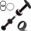 SPX0410BA Handle and Piston Assembly Compatible with Hayward 2 Inch Push-Pull Slide Backwash Valve for SP0410X Series Models SP0410X502S SP0410X602S - Complimentary Spare O-Ring Kit Included