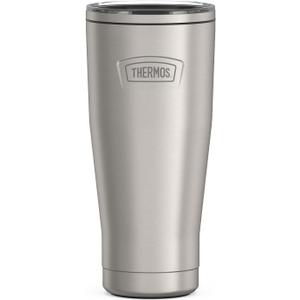 THERMOS ICON SERIES, Stainless Steel Tumbler with Slide Lock, 18 Ounce, Matte Stainless Steel