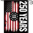 250 Anniversary Garden Flag Double-Sided 12x18 Inch
