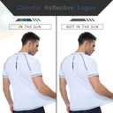 Mens Swim Shirts UPF 50+ Sun Protection Quick Dry SPF Rash Guard Outdoor Beach Fishing T Shirts, Size 4XL