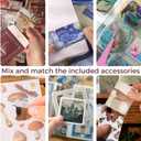 Funto Scrapbooking Kit(116 PCS), Oil Painting Series-The Starry Night, Perfect for Bullet Scrapbooking Materials, Planner DIY Arts Craft Collage