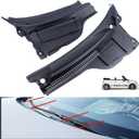 MUCO New 2PCS Front Windshield Cowl Cover Panel 51132751210 Compatible with 2007-2015 Mini Cooper R57 R56 R55 Windshield Wiper Vent Cowl Cover Grille