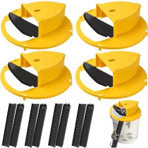 4Pack Mouse Traps Bucket Lid-5 Gallon Bucket Lid Mouse Rat Trap, Indoor and Outdoor, Reusable Mouse Trap