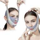 2 Pack V Line Lifting Mask with Chin Strap for Sleeping, Reusable Chin Strap for Double Chin for Women, Adjustable Chin Strap, Jaw Exerciser