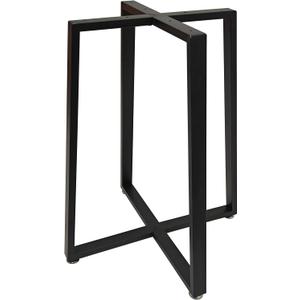 Round Metal Coffee Table Legs,28 Inch Black Iron Dining Table Base Only,Large Circle End Table Legs