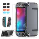 FYOUNG Upgrade Switch 2 Protective Case&Screen Protector Set, Dockable Cover Hard Shell for Nintendo Switch 2 2025 Console Accessories,Travel-Friendly,Kickstand Cutouts(Clear, for Switch 2 7.9inch)