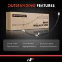 A-Premium Rear Driver Brake Hydraulic Hose Compatible with Lexus Models - RX350 2007-2009 3.5L, RX400h 2008 3.3L, FWD - Replace# 90947A2040