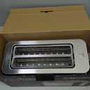 Mueller UltraToast Full Stainless Steel Toaster 4 Slice, Long Extra-Wide Slots for Bagels and Waffles, 6 Browning Levels, LED Display, Cancel/Defrost/Reheat Functions & Removable Tray, Kitchen Gadgets