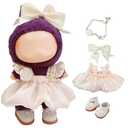 Pink Doll Clothes for 17cm (NO Doll) – Cute Dress Dolls Outfit Accessories for a Unique Dressed-Up Look – Fashion Kawaii Accessories Dress 1 A
