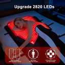 Full Body Red Light Therapy Mat, 78.7" * 74.8" Whole Red Light Therapy Pad for Body with 660nm & 850nm, 2820 LEDs redlight Blanket with Adjustable Timer & Intensity, Gifts for Women, Men, and Pets