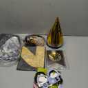 New Years Eve Party Supplies 2026 - Happy New Year Party Supplies Kit for 50 Guests, Including Hats, Glasses, Les, Beads, Squakers, a Backdrop and a Banner, Great New Yeras Decorations