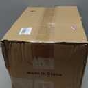 8 Inch Hooded Wall Vent Cover, Dryer Exhaust Vent Metal Mesh Cover Outside, Wall Vents Cover Cap Exterior Air Exhaust with Pest Bird Guard, Screen and Damper for Kitchen Bathroom House Range Hood HVAC (White)