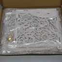 Jolik Wedding Money Box Holder with Sign, Large Rustic Wood Wooden DIY Envelop Gift Card Shadow Boxes with Lock Slot for Reception Anniversary Graduation Birthday Party Parties (Mr & Mrs, White)