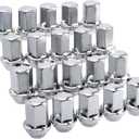14x1.5mm 1.46 Inch 7/8 Hex OEM Factory Style Large Acorn Seat Lug Nuts Factory Wheels Replacement for Wrangler Gladiator Cherokee Grand Ram 20 Pcs (chrome)